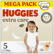 Підгузки Huggies Extra Care, розмір 5, 11-25 кг, 66 шт.