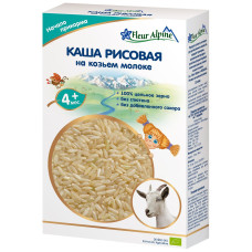 Органічна каша на козячому молоці Fleur Alpine Рисова, з 4 міс., 200 г