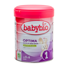 Органічна суха молочна суміш Babybio Optima 1 з коров'ячого молока, 0-6 міс., 800 г