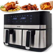 Аэрофритюрница двухкамерная DMS HF-10E Duo 2800 Вт 6/4 л