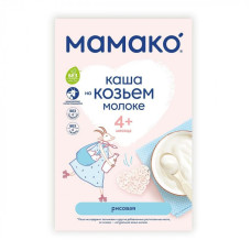 Каша на козячому молоці Мамако Рисова, з 4 міс., 200 г Каша на козячому молоці Мамако Рисова, з 4 міс., 200 г