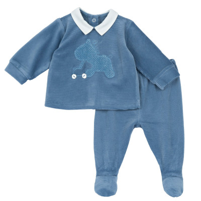 Велюровий костюм Viggo: сорочка та повзунки Велюровий костюм Viggo: сорочка та повзунки