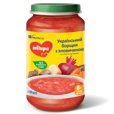 Суп Milupa Український борщик з яловичиною, з 8 міс., 200 г