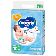 Підгузки Moony, розмір S, 4-8 кг, 70 шт.