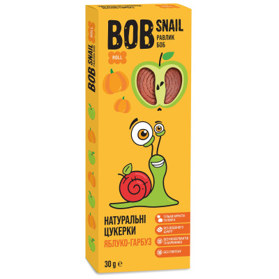Цукерки натуральні яблучно-гарбузові Равлик Боб, з 3 років, 30 г в Ровном Цукерки натуральні яблучно-гарбузові Равлик Боб, з 3 років, 30 г в Ровном