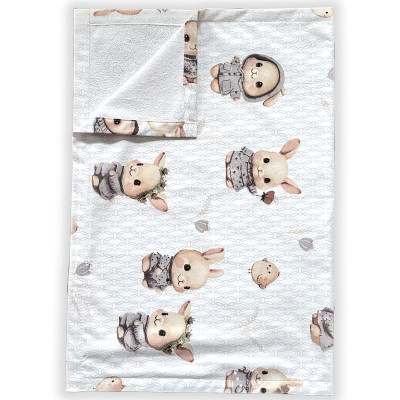 Непромокаюча пелюшка Krako Gray Bunnies, 70х100 см в Ивано-Франковске