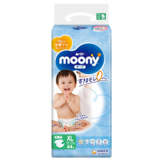 Підгузки Moony, розмір XL, 12-17 кг, 44 шт.