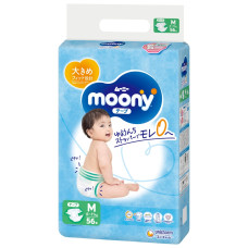 Підгузки Moony, розмір M, 6-11 кг, 56 шт.