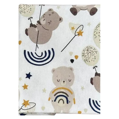 Фланелева пелюшка Krako Bear on a Balloon, 90х110 см в Черкассах Фланелева пелюшка Krako Bear on a Balloon, 90х110 см в Черкассах