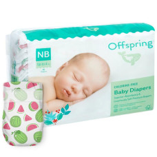 Підгузки Offspring Wondermelon, розмір NB, до 4 кг, 56 шт.