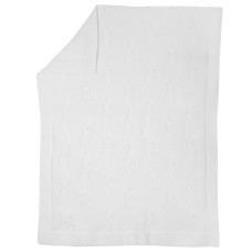 Бавовняний в'язаний плед White