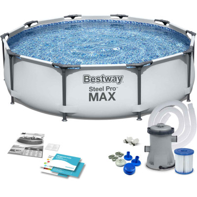 Каркасный бассейн Bestway 56408, размер 305 x 76 см с фильтрующим насосом у Львові
