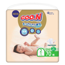 Підгузки Goo.N Premium Soft, розмір S, 4-8 кг, 70 шт.