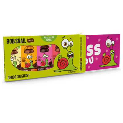 Набір фруктово-ягідних цукерок у шоколаді Равлик Боб, від 3 років, 5 шт. по 30 г в Тернополе Набір фруктово-ягідних цукерок у шоколаді Равлик Боб, від 3 років, 5 шт. по 30 г в Тернополе