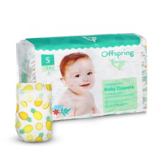 Підгузки Offspring Pineapple, розмір S, 3-6 кг, 48 шт.
