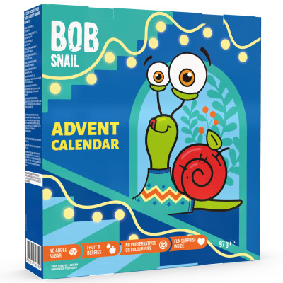 Адвент-календар Bob Snail - Равлик Боб з натуральними смаколиками та іграшками, від 3 років