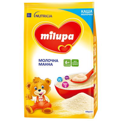 Молочна манна каша Milupa, з 6 міс., 210 г в Ровном Молочна манна каша Milupa, з 6 міс., 210 г в Ровном