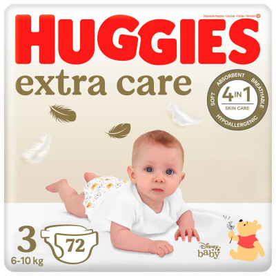 Підгузки Huggies Extra Care, розмір 3, 6-10 кг, 72 шт. в Полтаве