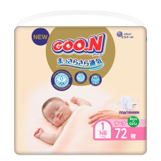 Підгузки Goo.N Premium Soft, розмір SS, до 5 кг, 72 шт.