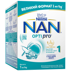 Суха молочна суміш NAN 1 Optipro з 5 олігосахаридами, з народження, 1 кг