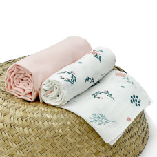 Набір пелюшок Piccolino Spring mood: фланель і муслін, 80 х100 см Набір пелюшок Piccolino Spring mood: фланель і муслін, 80 х100 см