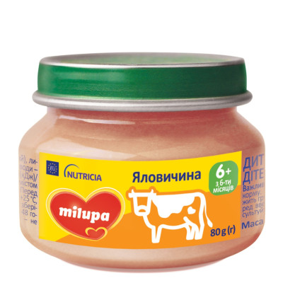 М'ясне пюре Milupa Яловичина, з 6 міс., 80 г в Ровном М'ясне пюре Milupa Яловичина, з 6 міс., 80 г в Ровном