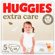 Підгузки Huggies Extra Care, розмір 5, 11-25 кг, 28 шт.