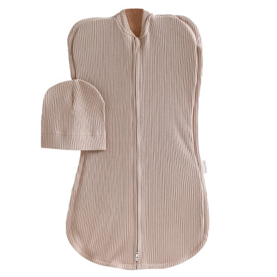 Комплект MagBaby Strip Beige: європелюшка та шапка в Ивано-Франковске Комплект MagBaby Strip Beige: європелюшка та шапка в Ивано-Франковске