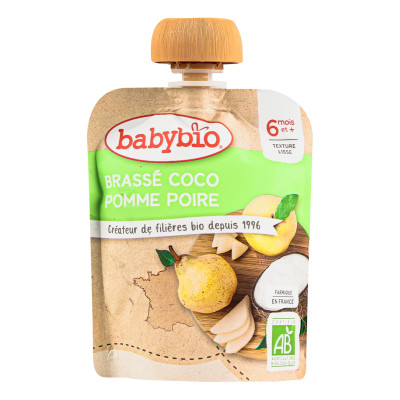 Органічний пюре Babybio з кокосового молока, з яблуком та грушею, з 6 міс., 85 г в Ровном Органічний пюре Babybio з кокосового молока, з яблуком та грушею, з 6 міс., 85 г в Ровном