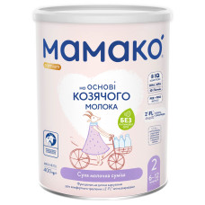 Суха суміш Мамако Premium 2 на козячому молоці, з олігосахаридами, 6-12 міс., 400 г