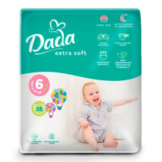 Підгузки Dada Extra Soft, розмір 6, від 16 кг, 38 шт.