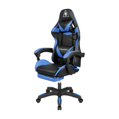 Кресло геймерское Kruger&Matz GX-150 с подставкой для ног Black/Blue в Хмельницком