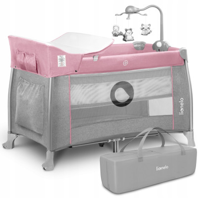 Кроватка-манеж Lionelo Thomi Pink Baby в Ивано-Франковске