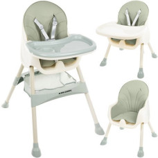 Стульчик для кормления 3в1 Kruzzel 12059 Lite Green