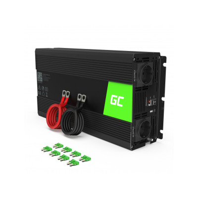 Преобразователь напряжения инвертор Green Cell 24V на 230V 1500W/3000W в Черновцах