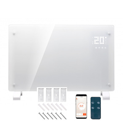 Конвекторный обогреватель 2в1 Volt Polska TermoGlass Pro 2000W Wi-Fi SMART White в Черновцах